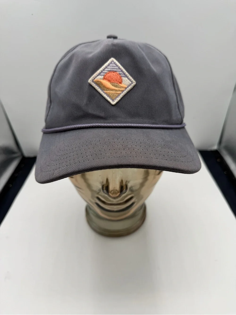 Rowdy Gentlemen‎ Men's Navy Rope Hat with Sunset Patch